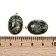 Кулоны с натуральной африканской бирюзой (яшмой) STAS-F322-15G-04-3