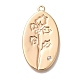 Латунные микро проложить кубического циркония подвески KK-U038-05G-04-1