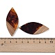 Большие подвески из смолы и дерева WOOD-F015-12C-3