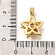 Подвески из латуни с микропаве из циркония KK-R212-04G-02-3