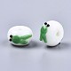 Ручной работы ухабистым Шарики Lampwork LAMP-S194-004C-3