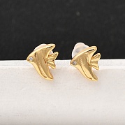 Серьги-гвоздики из циркония EJEW-C158-13B-G