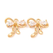 Латунные микро проложить кубического циркония подвески KK-S389-03G-04