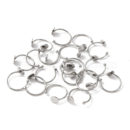 10 шт. фурнитура для открытых манжет из нержавеющей стали 304 DIY-WH0410-55P-1
