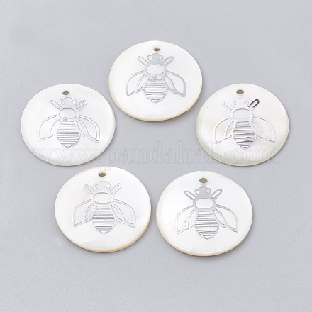 Подвески из пресноводных оболочек SHEL-T009-12P-1