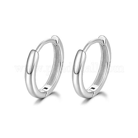 925 серьги-кольца Huggie Hoop из стерлингового серебра с родиевым покрытием PN7654-6-1