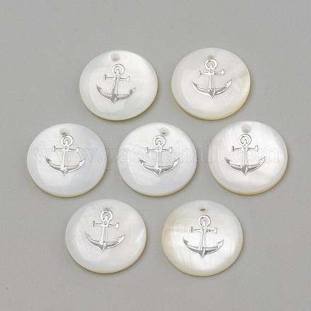 Подвески из пресноводных оболочек SHEL-Q010-006P-1
