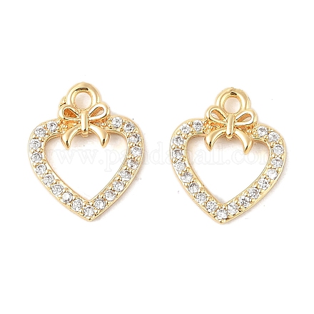 Латунные микро проложить кубического циркония подвески KK-R219-04G-1