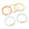 2Pcs 2 Style Glass Seed & Natural Pearl Beaded Stretch Bracelets Set for Women, Mixed Color, Inner Diameter: 2-1/8 inch(5.5cm), 1Pc/style