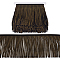 AHANDMAKER 3 Yards 6 Inches Black Fringe Trim, Faux Suede Tassel Fringe Trims Sewing Trim by The Yard Tassel Fringe Lace Ribbon for DIY Sewing Clothes Accessories Wedding Dress