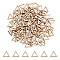 Beechwood Linking Rings, Triangle, 17.5x20x2.5mm, Inner Diameter: 11x12.5mm