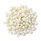 Grade B Natural Cultured Freshwater Pearl Charms, with 304 Stainless Steel Jump Rings, Polished Rice, Silver, 13.5~15x7~7.5x5~6mm, Hole: 3.6mm
