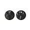 304 Stainless Steel Textured Disc Charms, Gunmetal, 12x1.5mm, Hole: 1.5mm