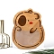 Cartoon Animal PET Cookies Zip Lock Bags, Resealable Packaging Bags, Top Seal, Self Seal Bags for Candy Gift, Capybara Shape, 26x18cm