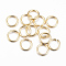 304 Stainless Steel Open Jump Rings, Real 18K Gold Plated, 22 Gauge, 4x0.6mm, Inner Diameter: 3mm