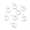 Non-Tarnish 201 Stainless Steel Charms, Alphabet, Letter.Q, 12.6x8.3x0.7mm, Hole: 1.2mm
