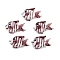 Handmade Lampwork Beads, Fish, Rosy Brown, 17~18x24~26x15~16mm, Hole: 1.1mm