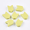 Spray Painted Alloy Multi-Strand Links, For Tile Elastic Bracelets Making, Arrow, Light Khaki, 11.5x8x4mm, Hole: 1.2mm