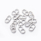 Tarnish Resistant 201 Stainless Steel Links Connectors, Soda Tab/Pull Tab, Stainless Steel Color, 23x12x2mm