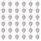 120Pcs 304 Stainless Steel Charms, Heart Charm, Stainless Steel Color, 12.5x9x4mm, Hole: 1mm