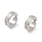 Non-Tarnish 304 Stainless Steel Clip-on Earrings, Round, Stainless Steel Color, 12.5x4mm