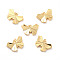 Rack Plating Brass Pendants, Long-Lasting Plated, Cadmium Free & Nickel Free & Lead Free, Butterfly, Real 18K Gold Plated, 17x26x4.5mm, Jump Ring: 5x0.6mm, 3.5mm Inner Diameter