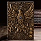 3D Embossed PU Leather Notebook, A5 Phoenix Pattern Journal, for School Office Supplies, Antique Bronze, 215x145mm