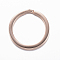 Ion Plating(IP) 304 Stainless Steel Split Key Rings, Keychain Clasp Findings, Rose Gold, 20x2mm