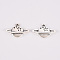 Tibetan Style Alloy Pendants Enamel Settings, Lead Free & Cadmium Free, Planet, Antique Silver, 14x21.5x2mm, Hole: 1.4mm, about 600cs/500g