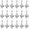 CHGCRAFT 36Pcs Dragon Dangle Charm Tibetan Dragon Pendants Style Alloy European Dangle Charms Large Hole Pendants for Necklace Bracelet Jewelry Making and Crafting, Antique Silver
