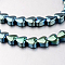 Electroplate Non-magnetic Synthetic Hematite Bead Strands, Heart, Green Plated, 6x6x3mm, Hole: 1mm, about 71pcs/strand, 15.7 inch