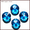 K9 Glass, Imitation Austrian Crystal Beads, Grade AAA, Faceted, Rondelle, Dodger Blue, 10x7mm, Hole: 0.9~1mm