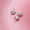 Brass Pendants, Platinum, Dolphin, 9x9mm