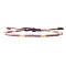 Bohemian Style Glass Beads Braided Bead Bracelets for Women, Column, Mixed Color