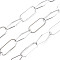 Tarnish Resistant 304 Stainless Steel Cross Chains, Soldered, with Spool, Stainless Steel Color, 19.6x7.5x0.7mm, about 82.02 Feet(25m)/Roll