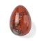 Natural Red Jasper Egg Shape Display Decorations, Figurine Home Decoration, Reiki Energy Stone for Healing, 29~30x20~21mm