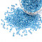 12/0 Glass Seed Beads, Inside Colours, Round Hole, Round, Transparent Colours Rainbow, Dodger Blue, 12/0, 2~2.5x1.5~2mm, Hole: 0.8mm, about 30000pcs/bag