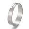 Tarnish Resistant Adjustable 201 Stainless Steel Plain Band Rings, Stainless Steel Color, Inner Diameter: 18mm