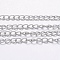 Tarnish Resistant 304 Stainless Steel Curb Chains, with Spool, for Jewelry Making, Soldered, Stainless Steel Color, 3.5x2.5x0.5mm, about 32.8 Feet(10m)/roll