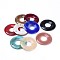 Acrylic Links, Imitation Gemstone Style, Donut/Pi Disc, Mixed Color, 43x4mm, Hole: 2.5mm, about 110pcs/500g
