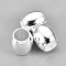 201 Stainless Steel Beads, Barrel, Silver, 10x10mm, Hole: 6mm