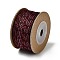 12M 3-Ply Polyester Cotton Cord, Dark Red, 2.5mm, about 13.12 Yards(12m)/Roll