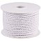 JEWELEADER White Craft Nylon Rope 1/8 inch 65 Feet Twisted Decor Trim Cord Multipurpose Utility Nylon Thread Cord for Jewelry Making Knot Rosaries Upholstery Curtain Tieback Honor Cord 3mm