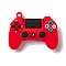 PVC Plastic Pendants, Game Machine, Red, 36x46.5x11.5mm, Hole: 3mm
