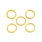 Brass Open Jump Rings, Cadmium Free & Lead Free, Golden, 9x1.2mm, Inner Diameter: 6.5mm, about 2173pcs/500g