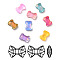 Mocha Style K9 Glass Rhinestone Cabochons, Flat Back & Back Plated, Faceted, Bowknot, Mixed Color, 7x10x3.5mm