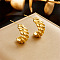 Minimalist Twisted Metal Stainless Steel Earrings for Women