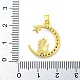 Латунные микропаве прозрачные подвески с фианитом FIND-Z044-03G-3