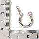 Подвески из латуни с покрытием из прозрачного кубического циркония KK-Z056-21P-3
