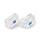 Прозрачные стеклянные бусины GLAA-F121-03E-3